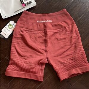 Alphalete Ozone Shorts in Gingerbread